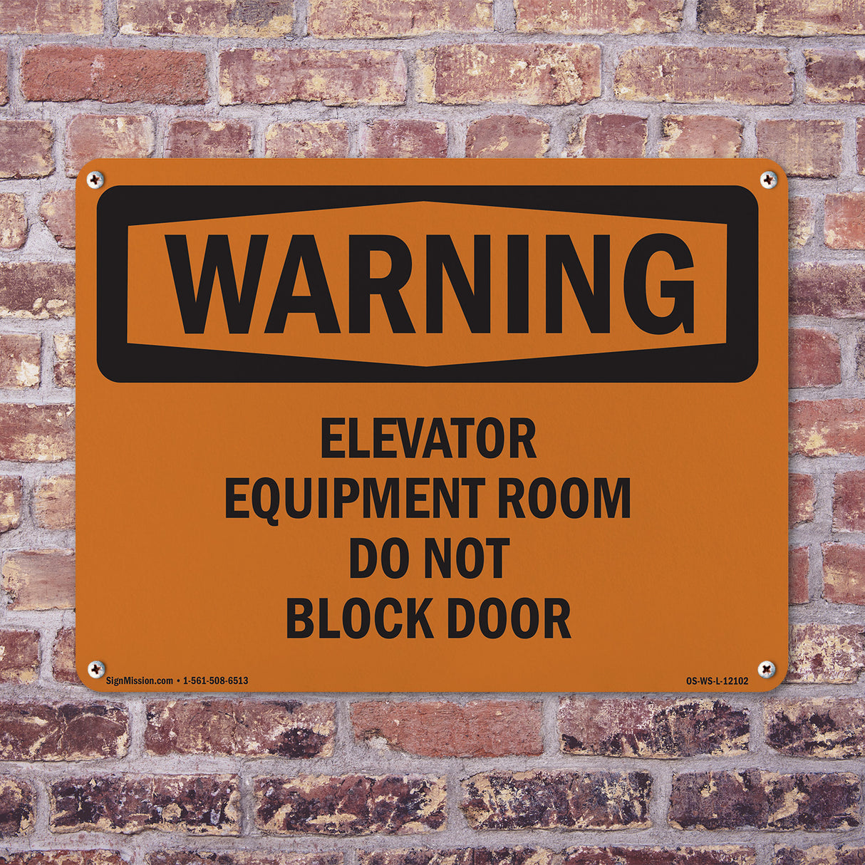 Elevator Equipment Room Do Not Block Door