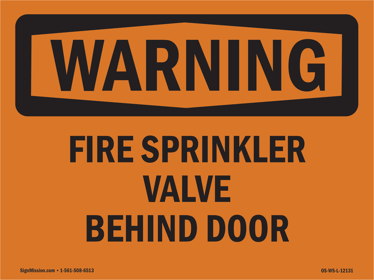 Fire Sprinkler Valve Behind Door
