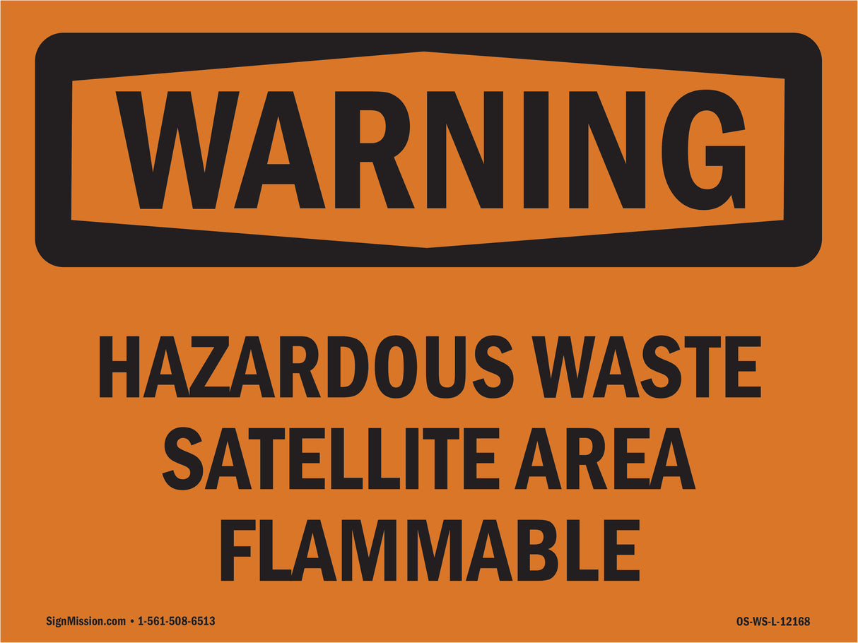 Hazardous Waste Satellite Area Flammable