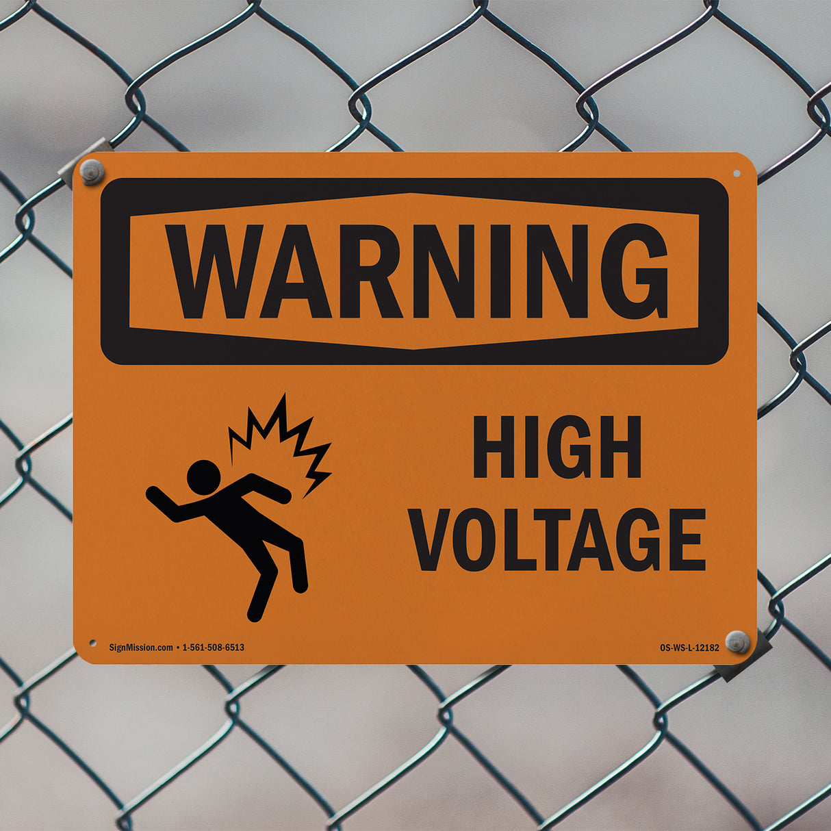 High Voltage With Symbol