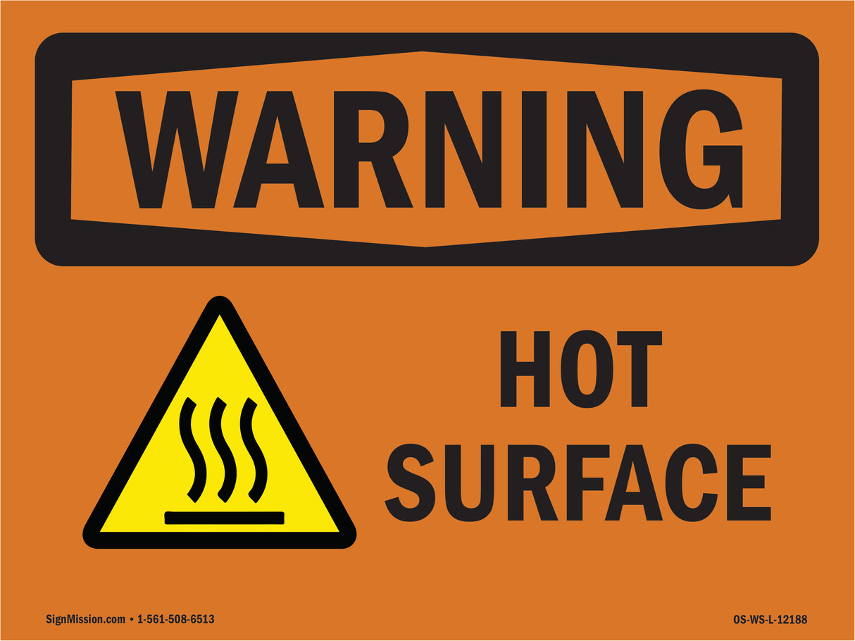 Hot Surface With Symbol