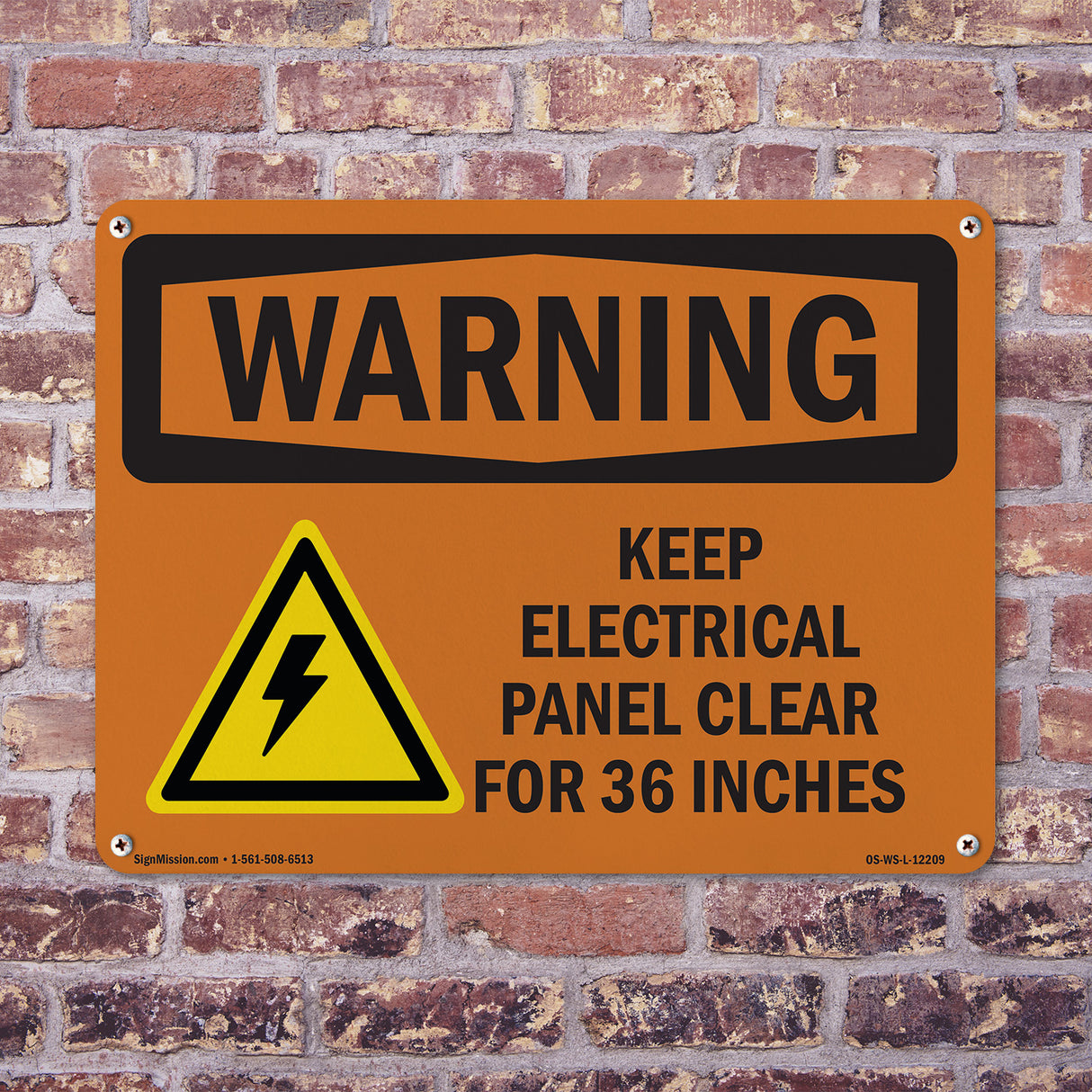 Keep Electrical Panel Clear With Symbol