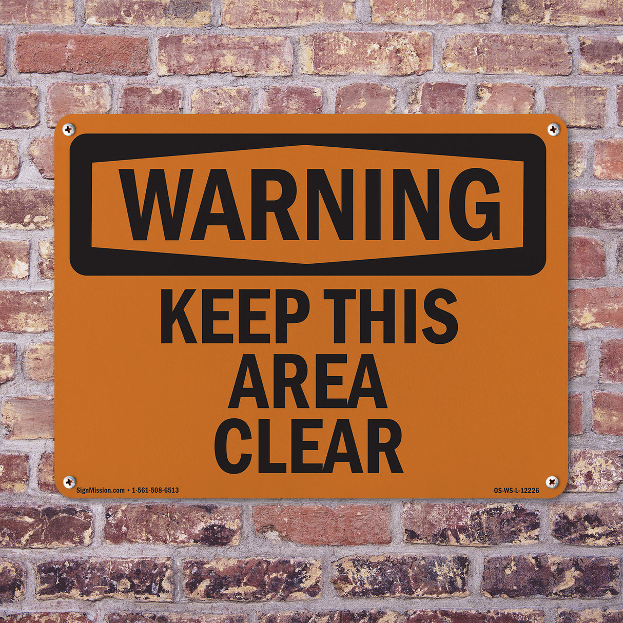 Keep This Area Clear