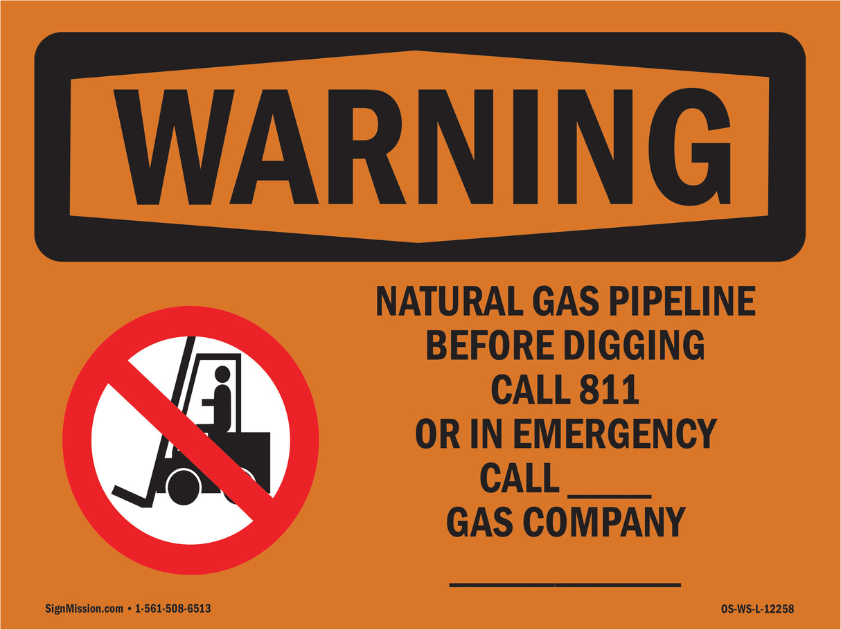 Natural Gas Pipeline Before With Symbol