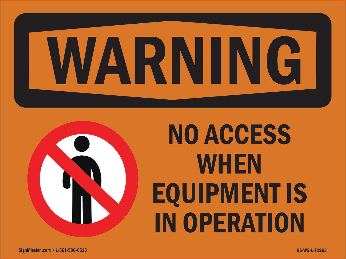 No Access When Equipment Is With Symbol