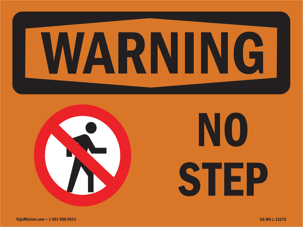 No Step With Symbol