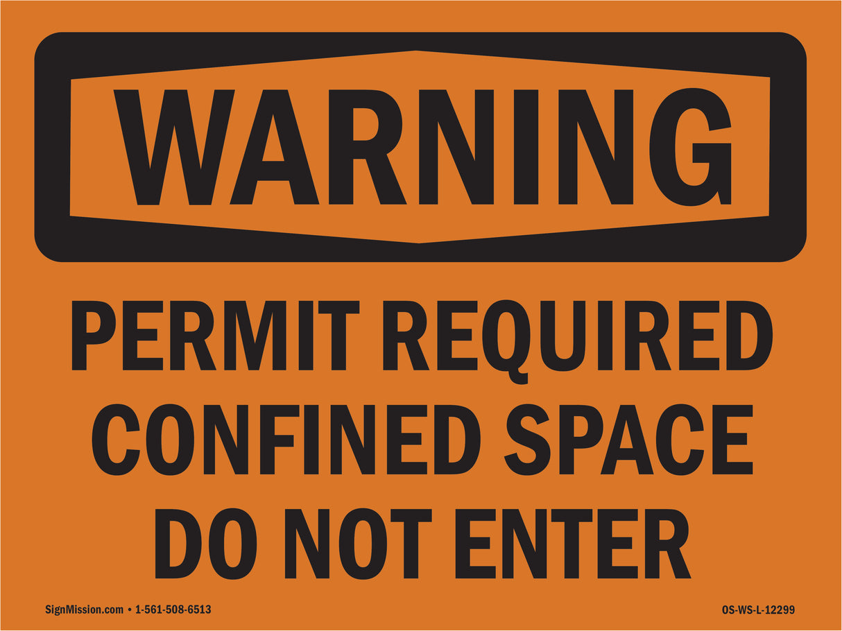 Permit Required Confined Space Do Not Enter