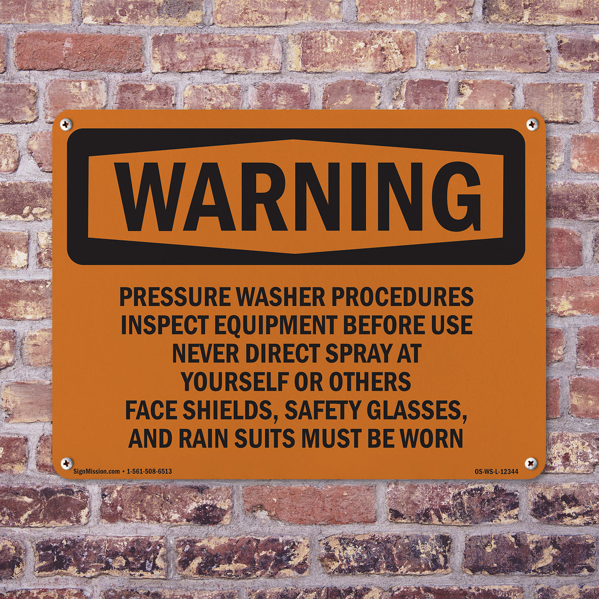 Pressure Washer Procedures Inspect Equipment