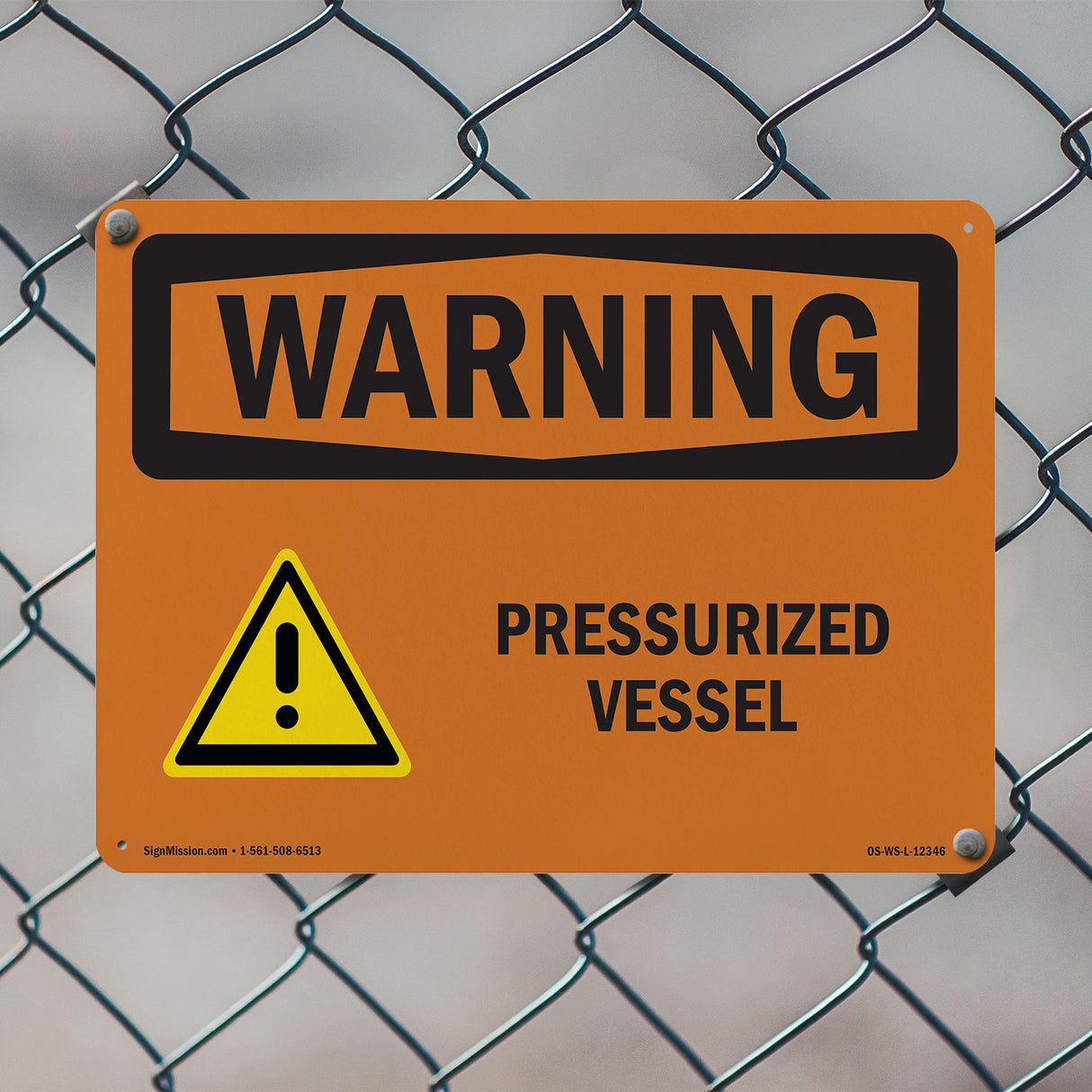 Pressurized Vessel With Symbol