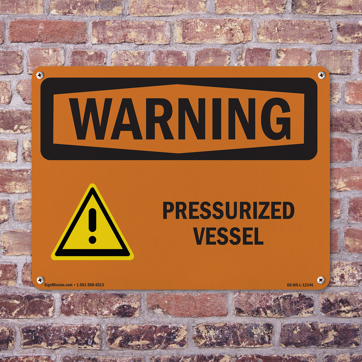 Pressurized Vessel With Symbol