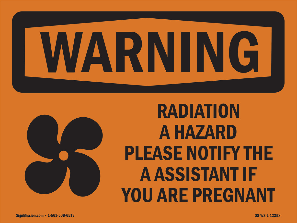 Radiation Hazard Please Notify With Symbol