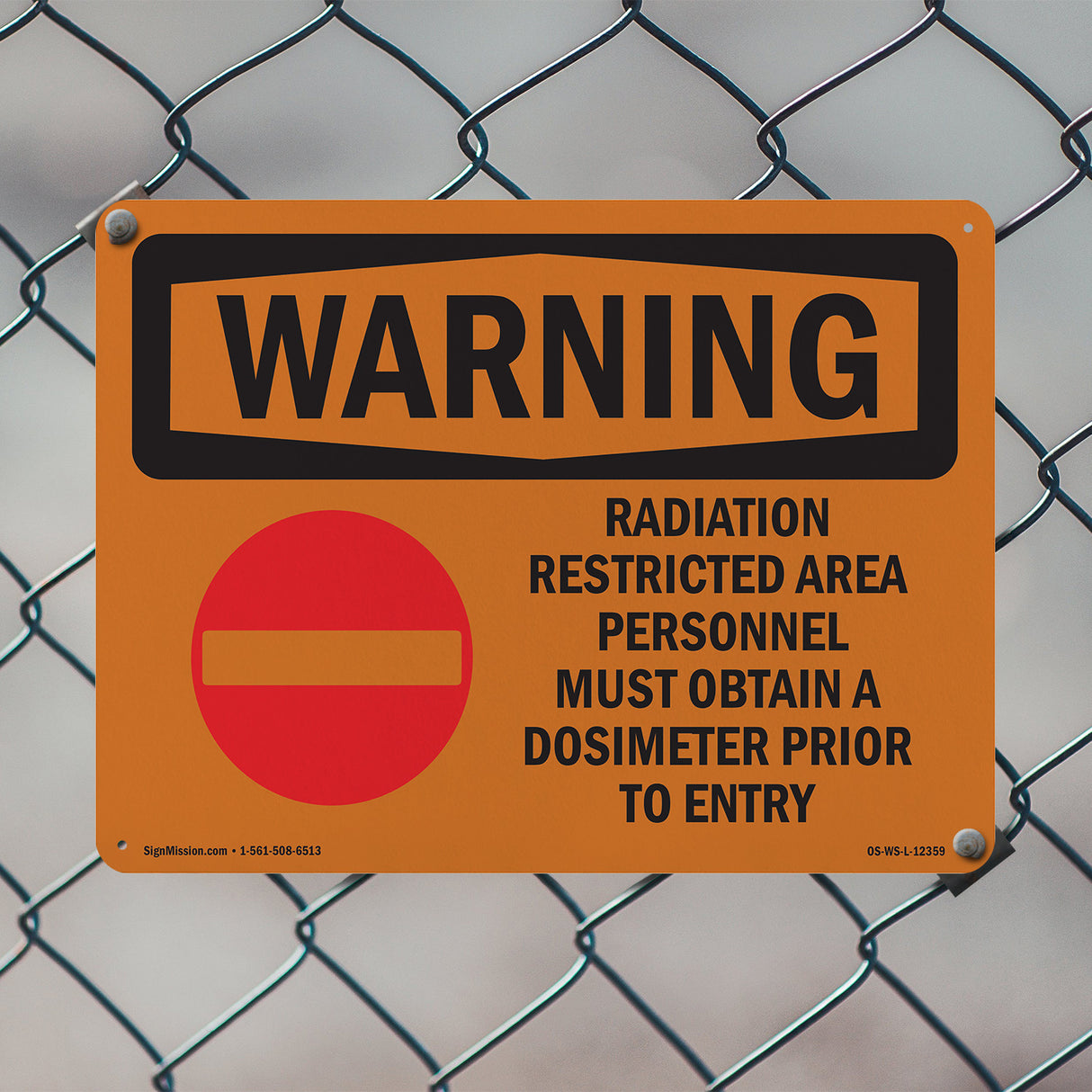 Radiation Restricted Area Personnel With Symbol