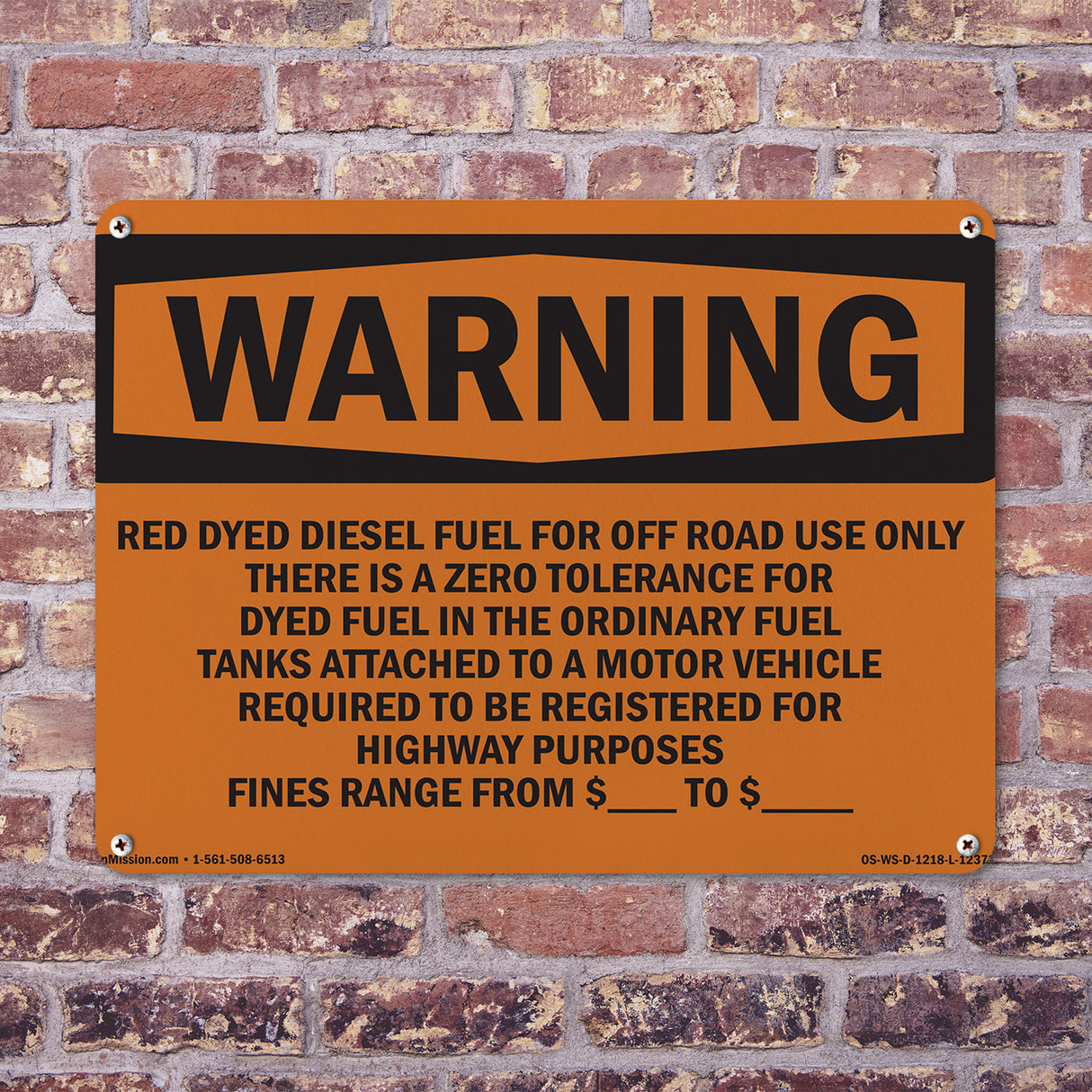 Red Dyed Diesel Fuel For Off Road