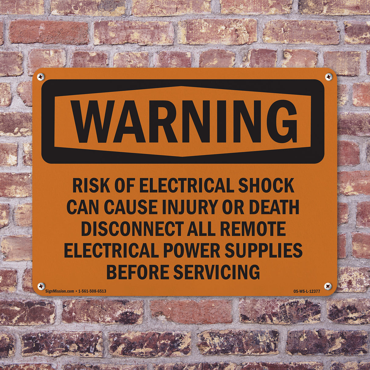 Risk Of Electrical Shock Can Cause