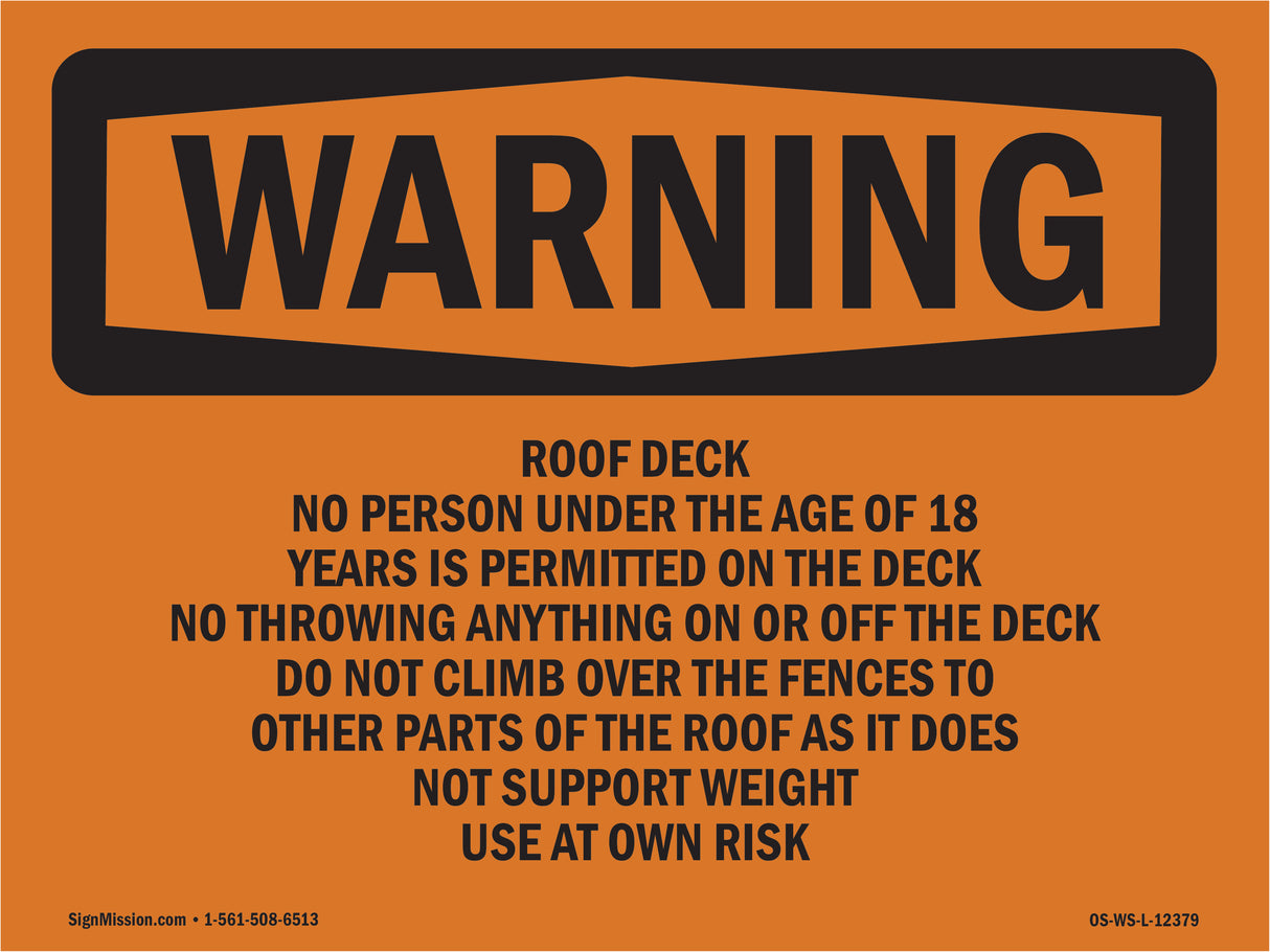 Roof Deck No Person Under The