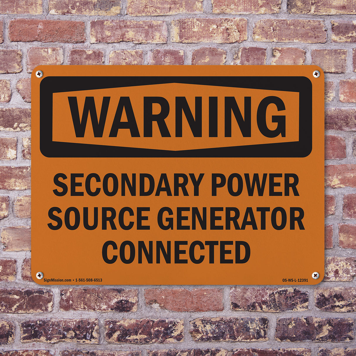Secondary Power Source Generator Connected
