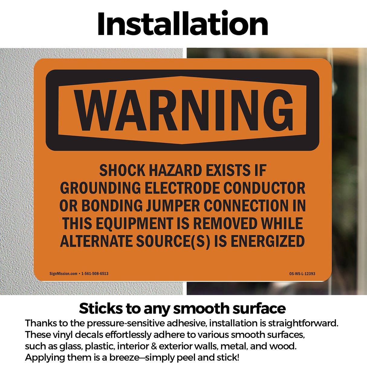 Shock Hazard Exists If Grounding Electrode