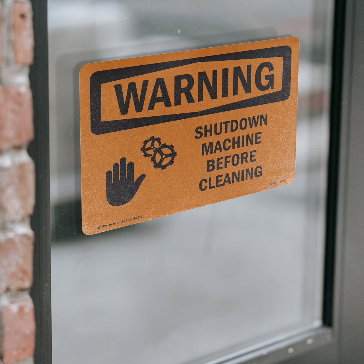 Shutdown Machine Before Cleaning With Symbol