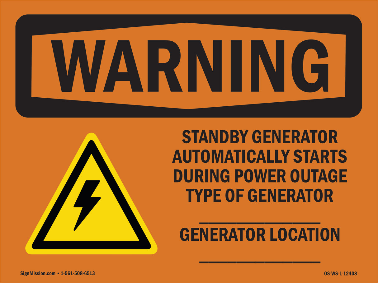 Standby Generator Automatically With Symbol