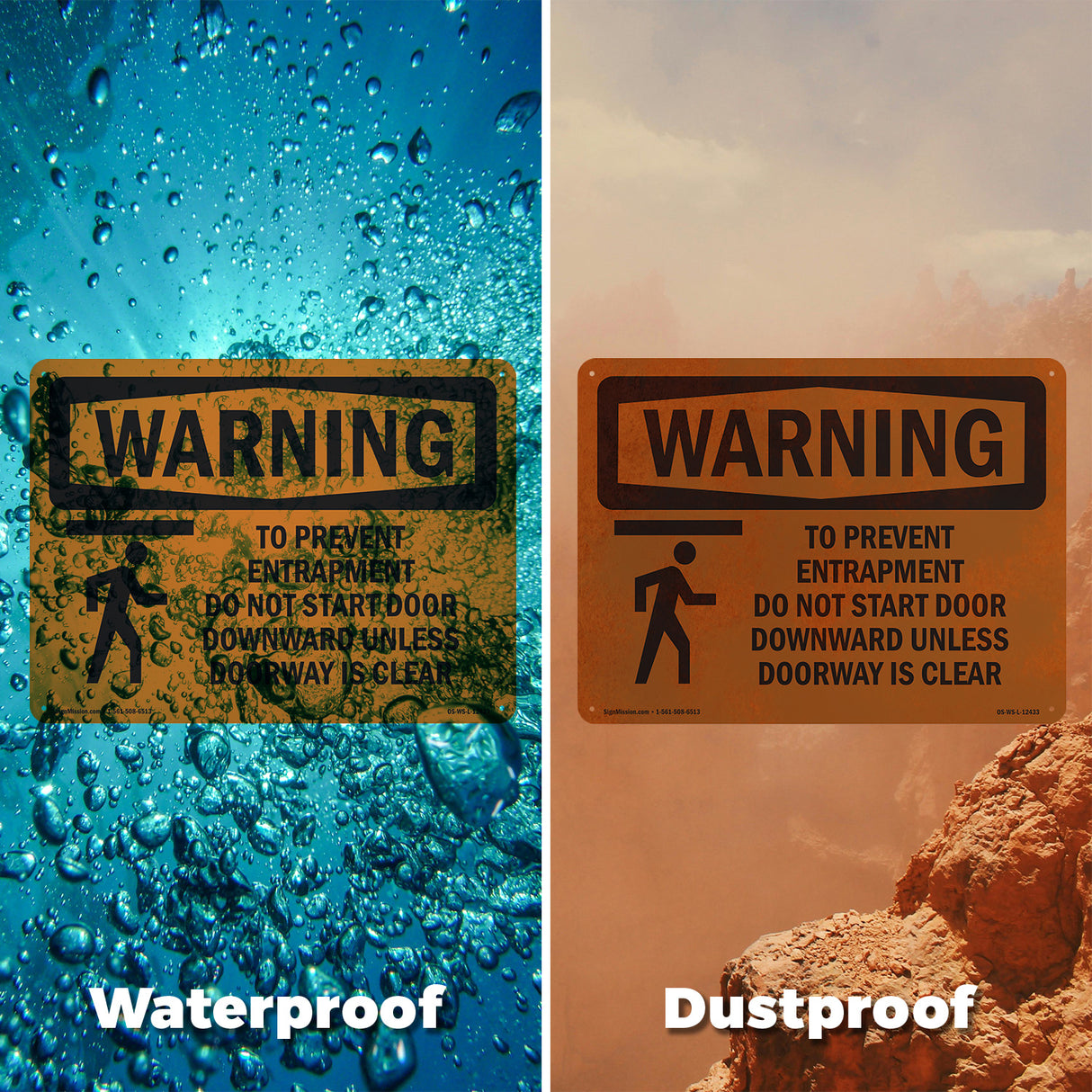 To Prevent Entrapment Do Not With Symbol