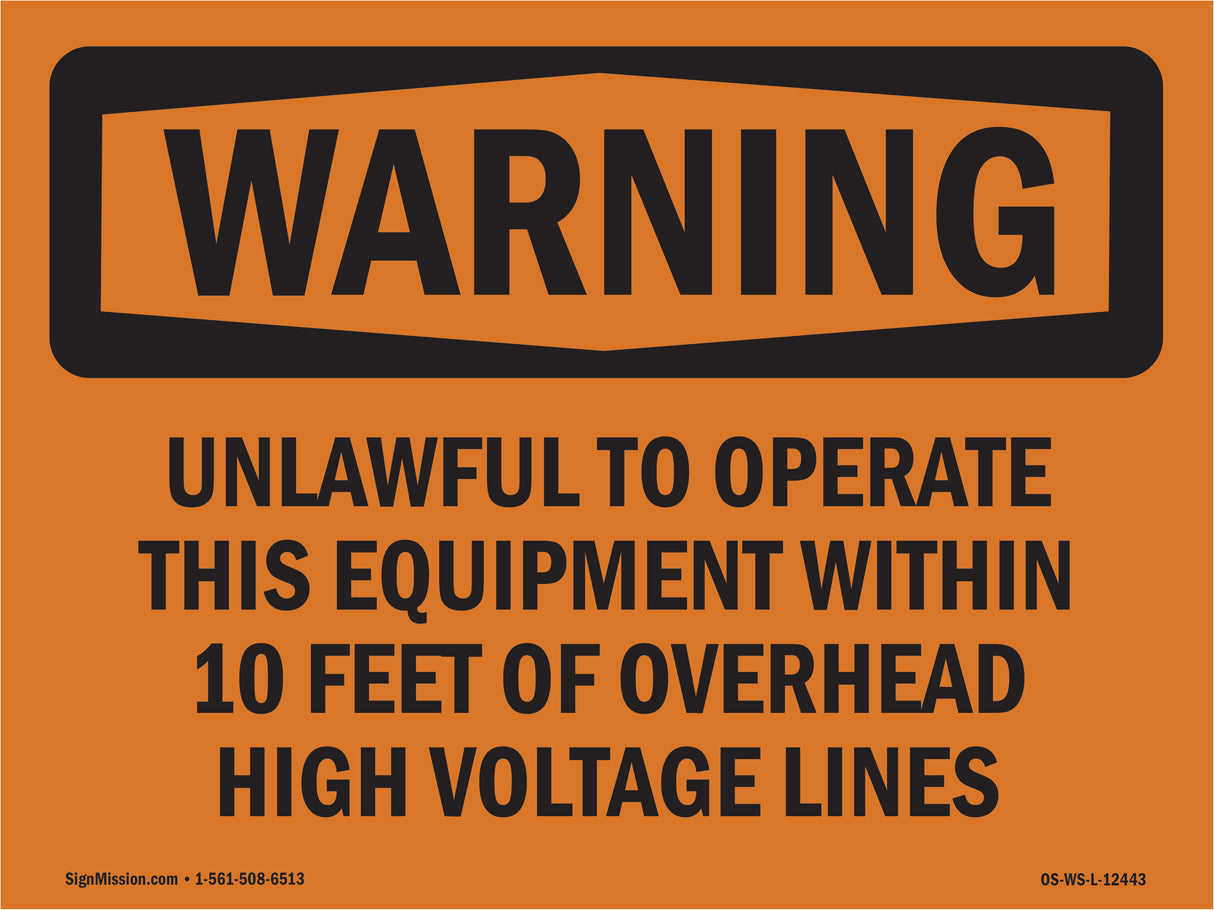 Unlawful To Operate This Equipment Within
