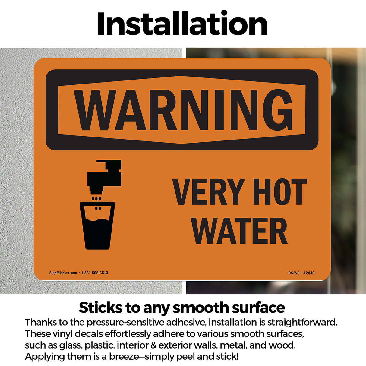 Very Hot Water With Symbol