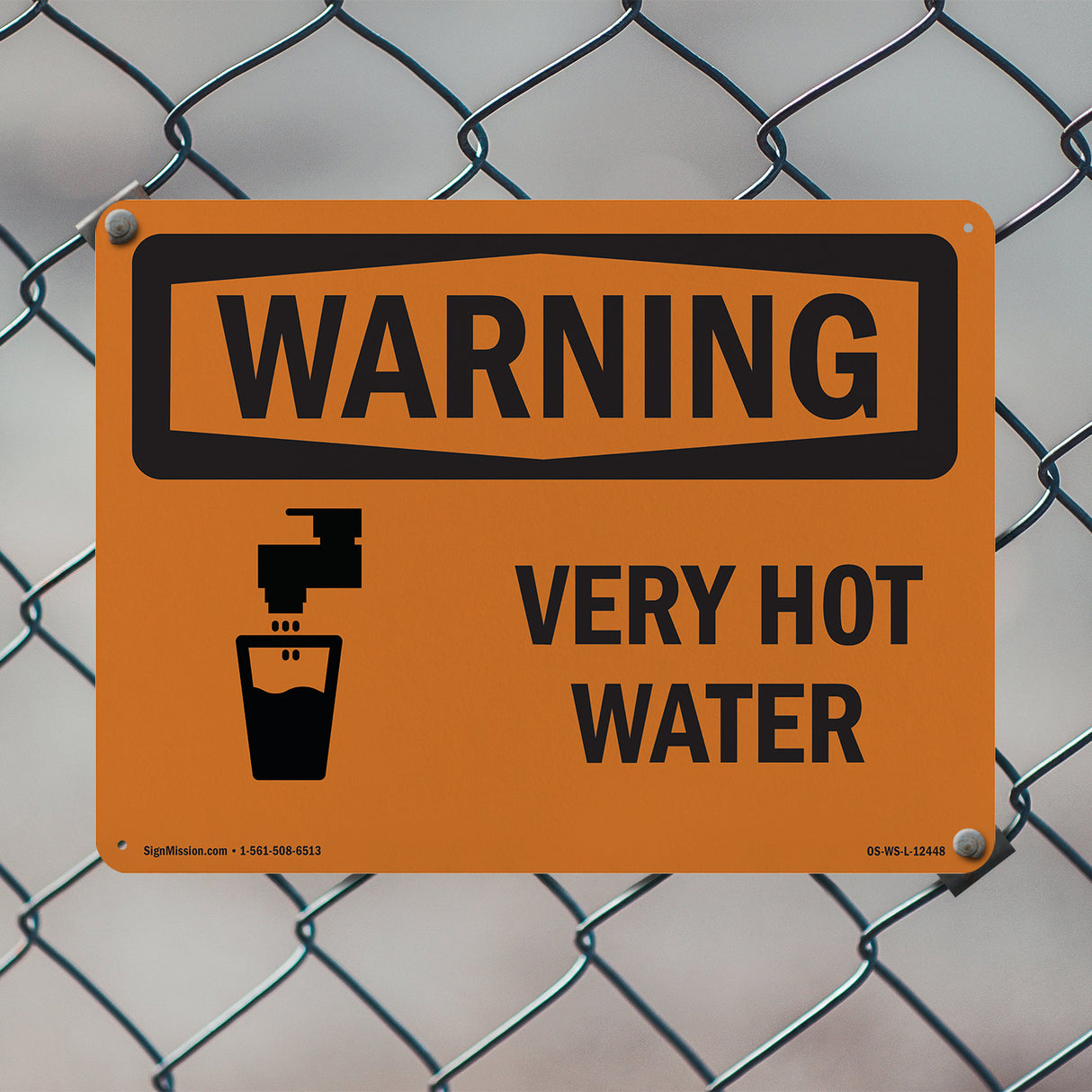 Very Hot Water With Symbol