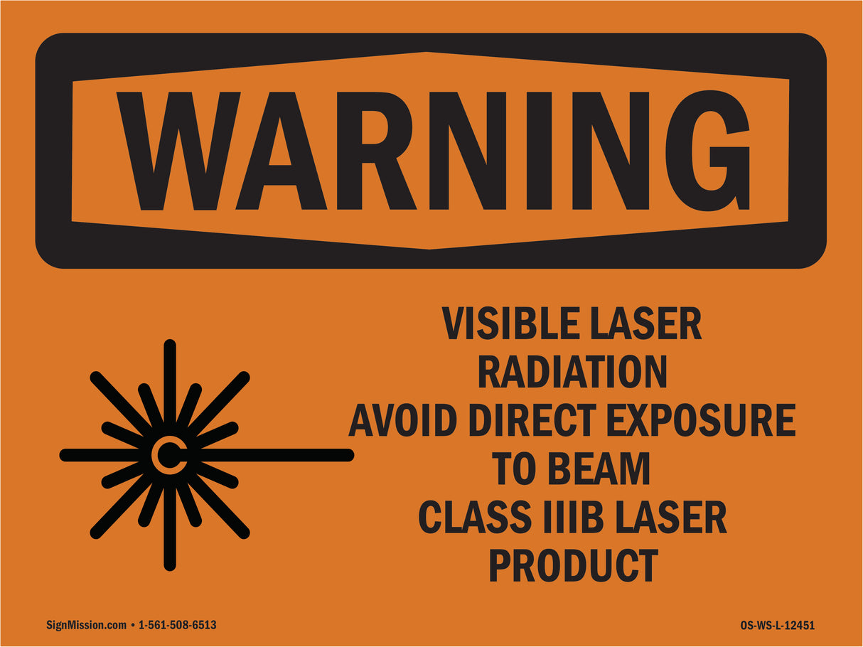 Visible Laser Radiation Avoid With Symbol