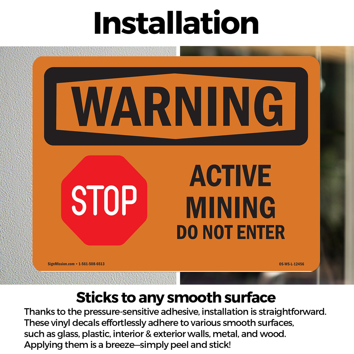 Active Mining Do Not Enter With Symbol