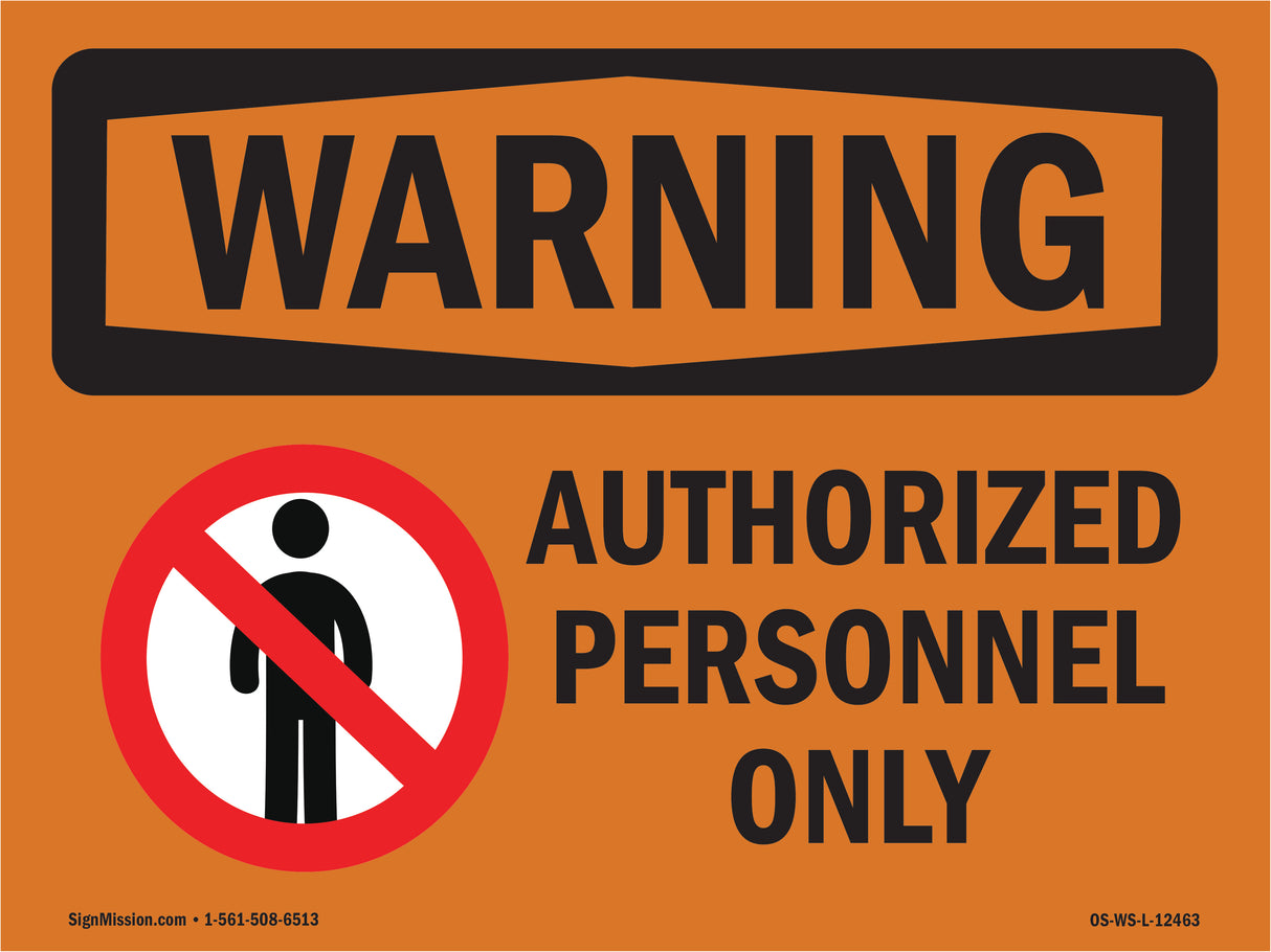 Authorized Personnel Only Bilingual