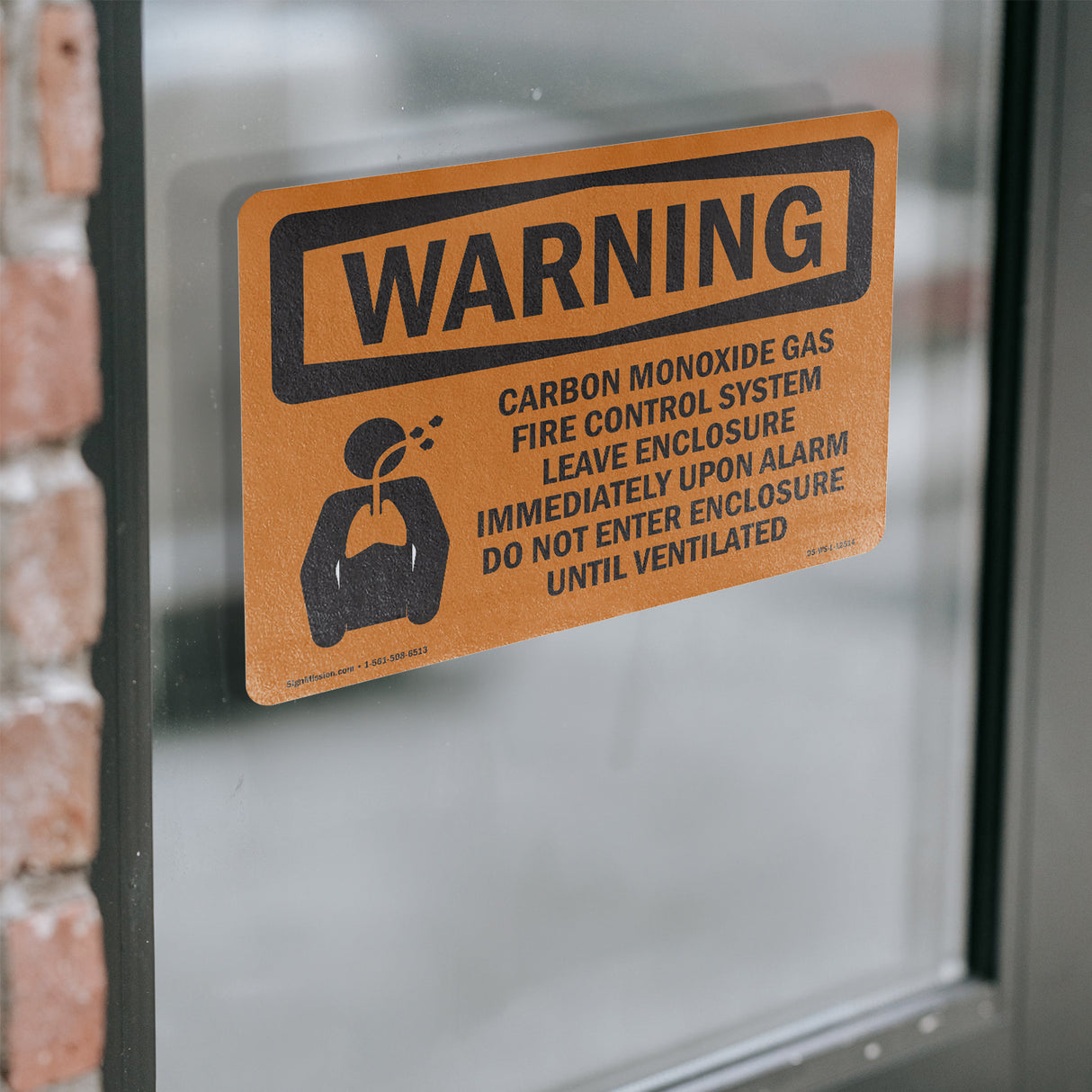 Carbon Dioxide Gas Fire With Symbol