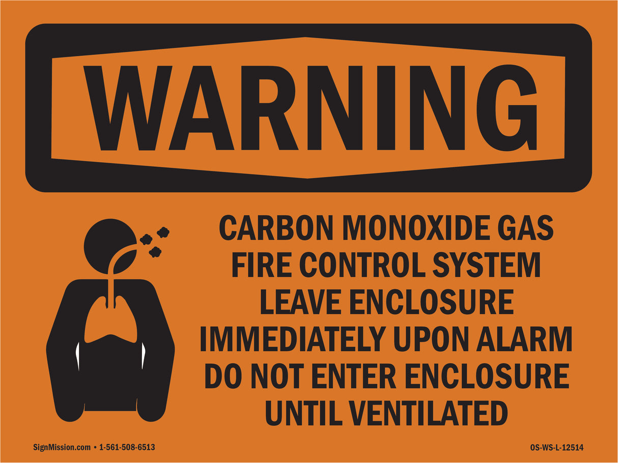 Carbon Dioxide Gas Fire With Symbol