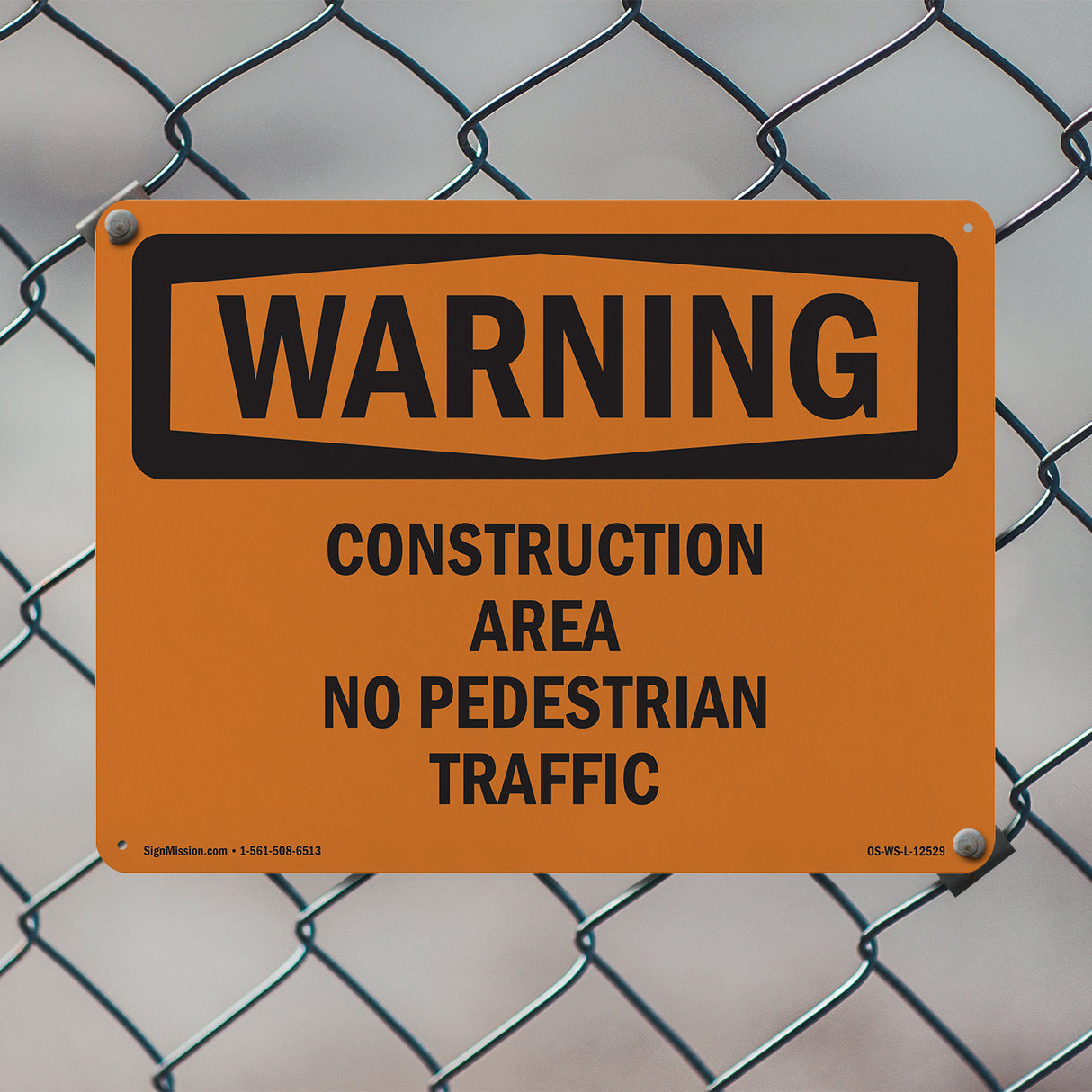Construction Area No Pedestrian