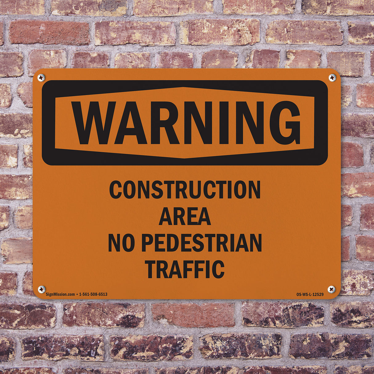 Construction Area No Pedestrian