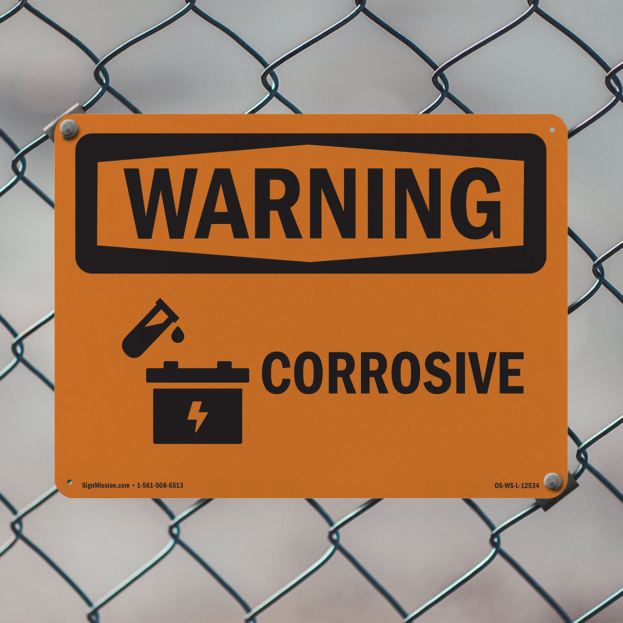 Corrosive - Material Corrosivo Bilingual