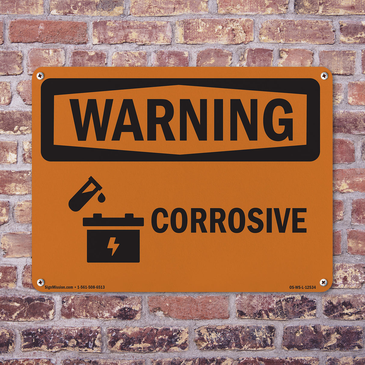 Corrosive - Material Corrosivo Bilingual