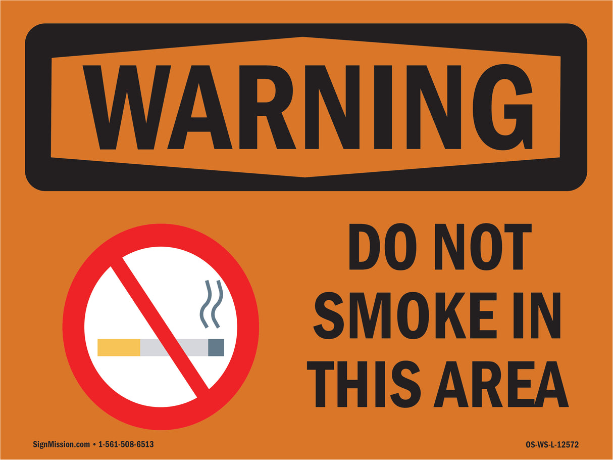 Do Not Smoke In This Area Bilingual