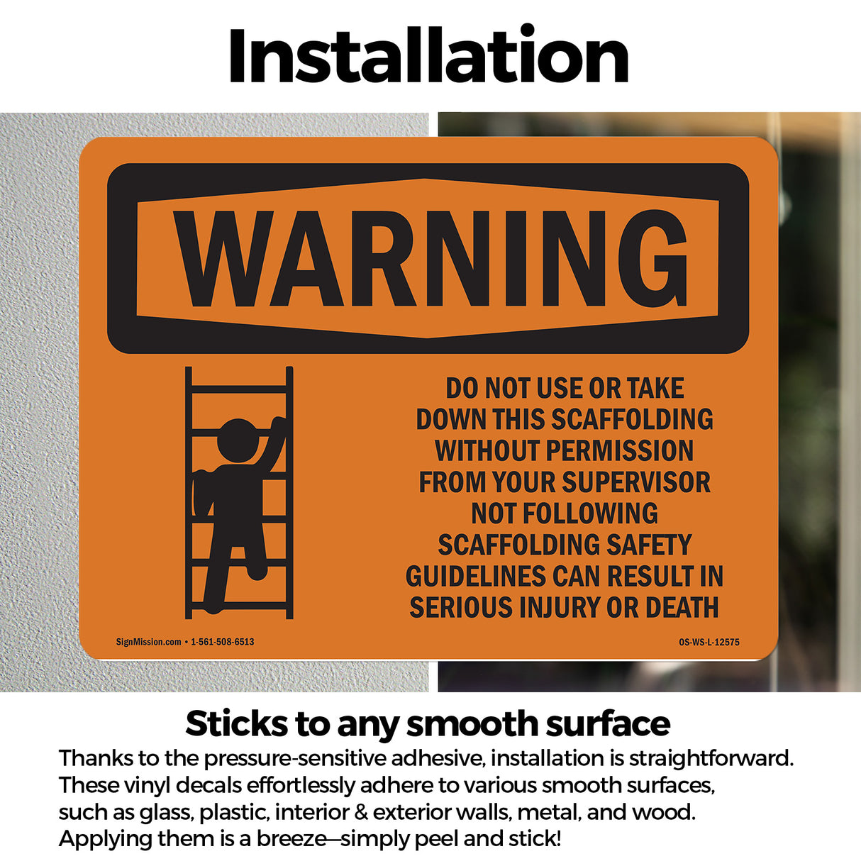Do Not Use Or Take Down This Scaffolding