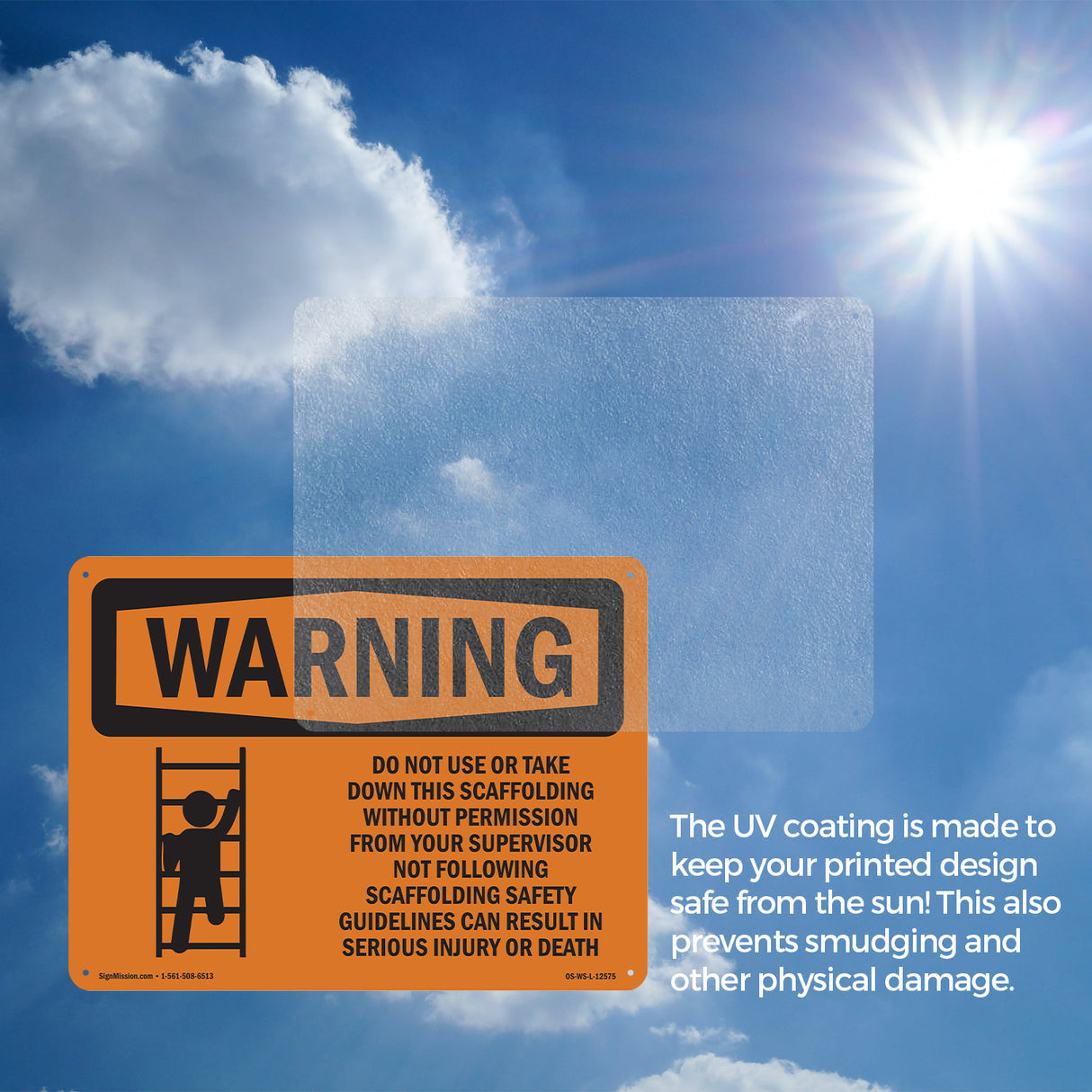 Do Not Use Or Take Down This Scaffolding