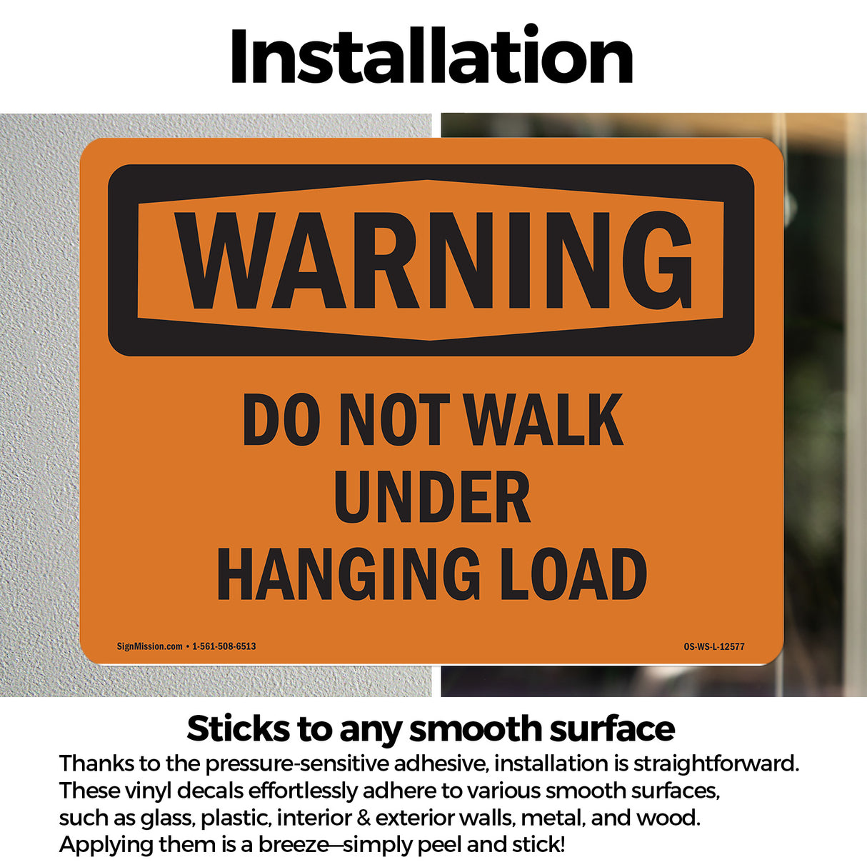 Do Not Walk Under Hanging Load