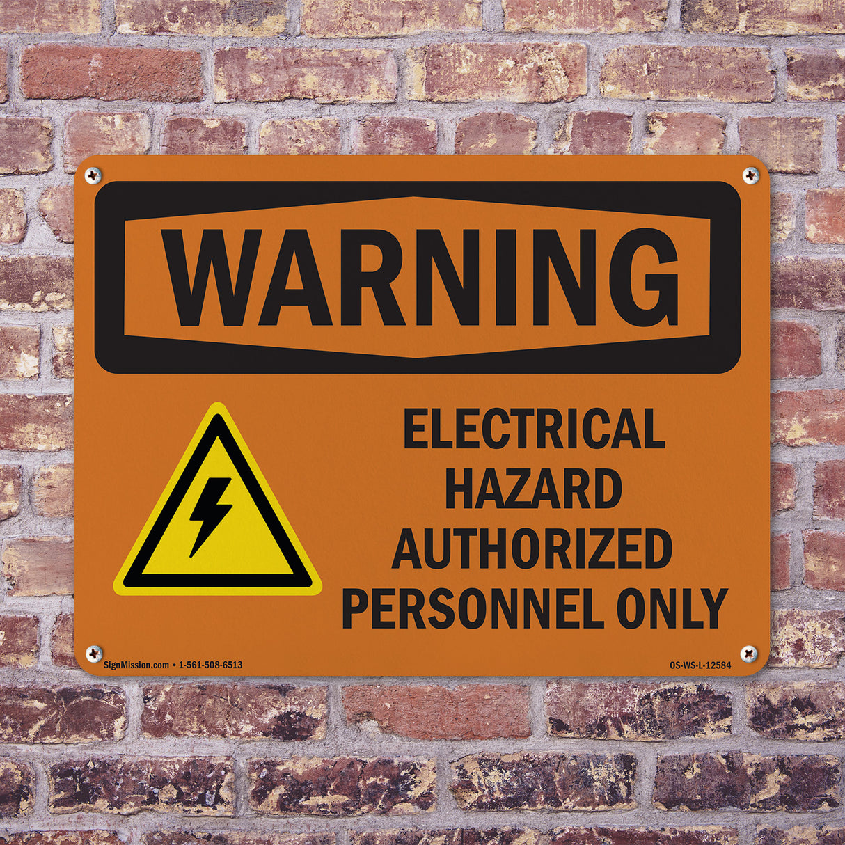 Electrical Hazard Authorized With Symbol