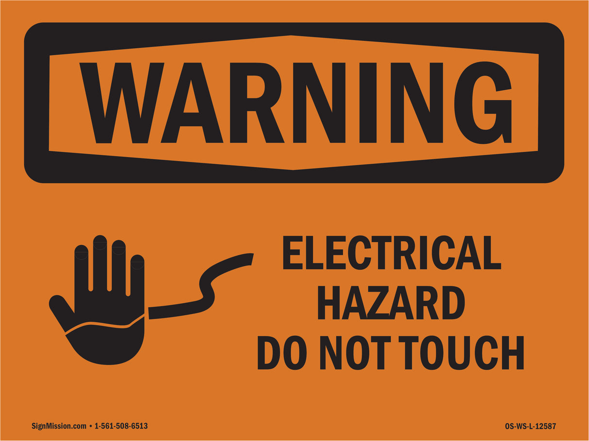 Electrical Hazard Do Not Touch