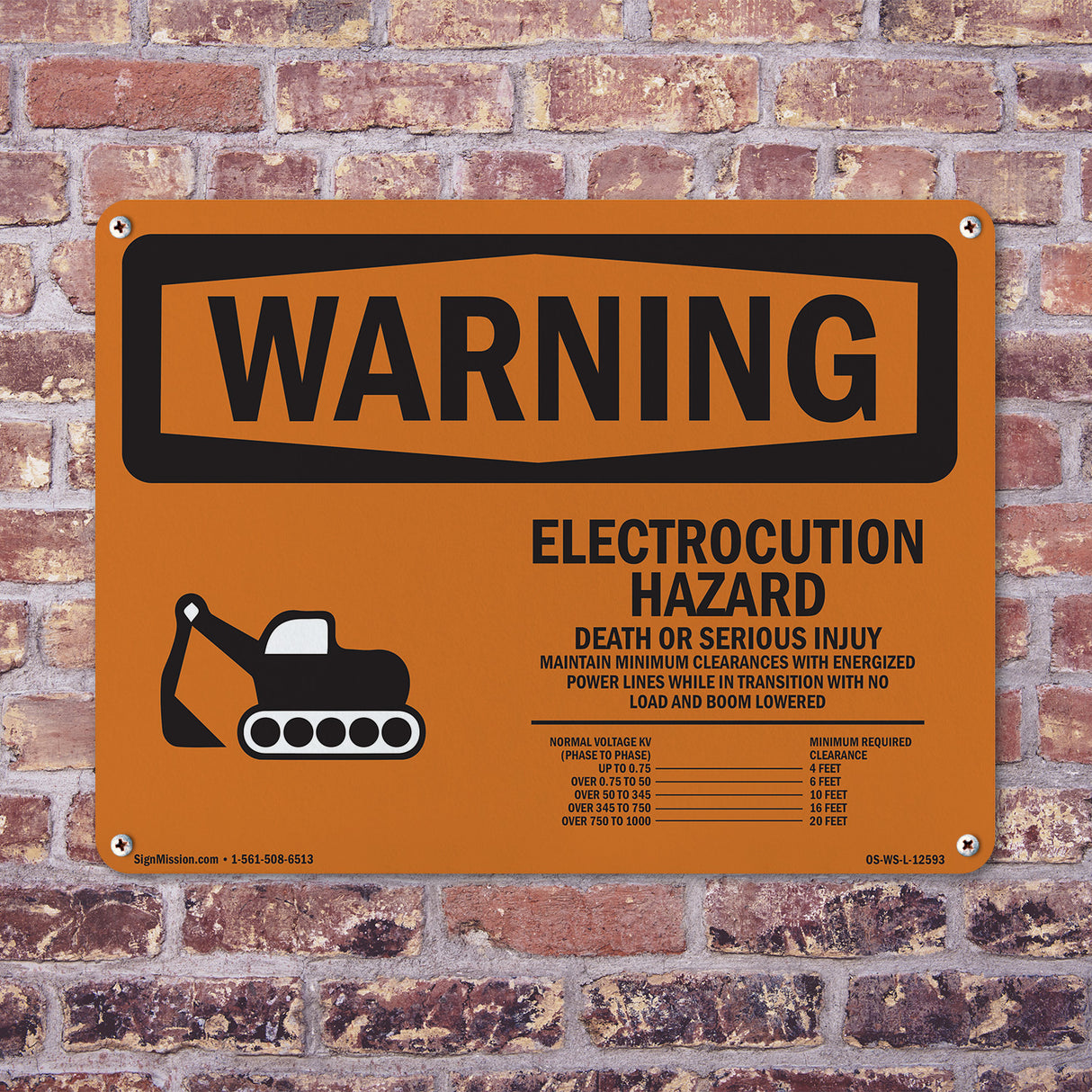 Electrocution Hazard Crane