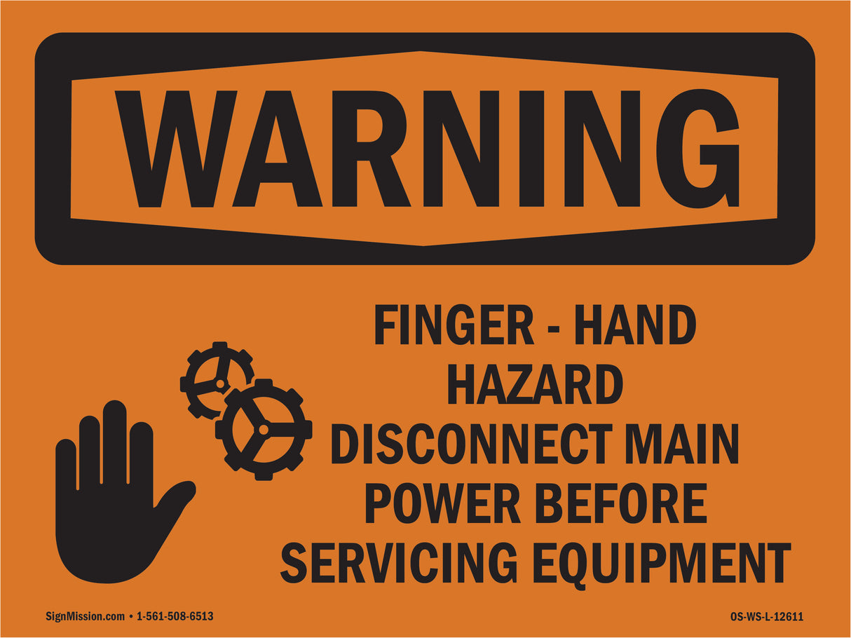 Finger - Hand Hazard Bilingual