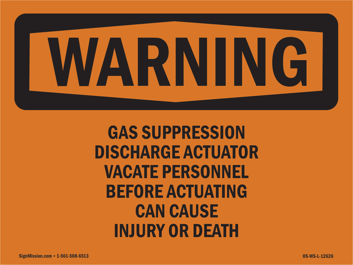 Gas Suppression Discharge Actuator
