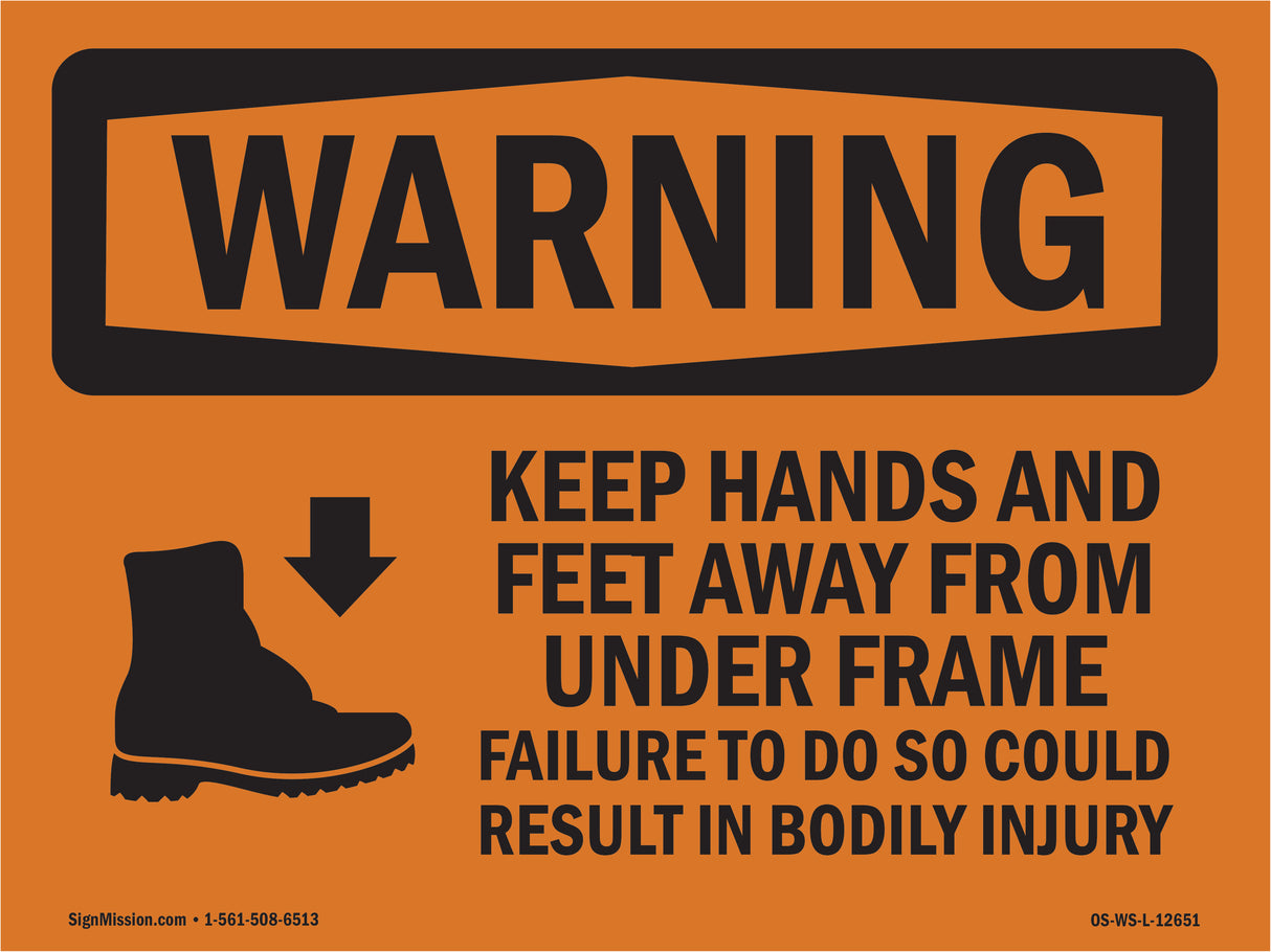 Keep Hands Feet Away Failure Bodily Injury