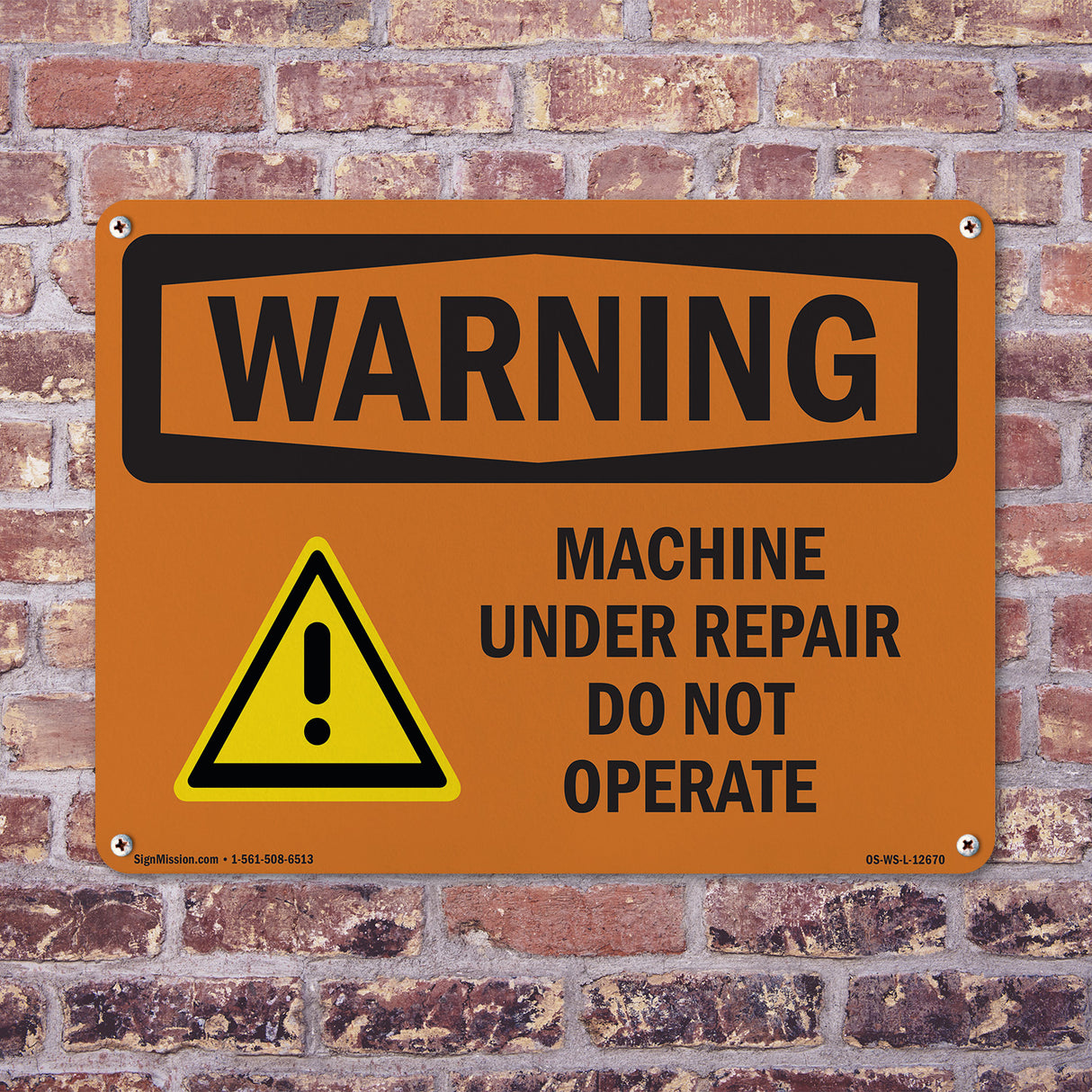 Machine Under Repair Do Not Operate