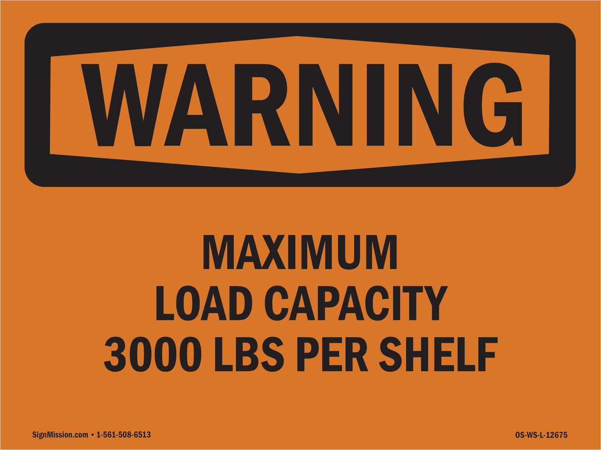 Maximum Load Capacity 3000 Lbs Per Shelf