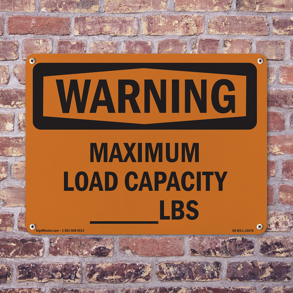 Maximum Load Capacity____ Lbs