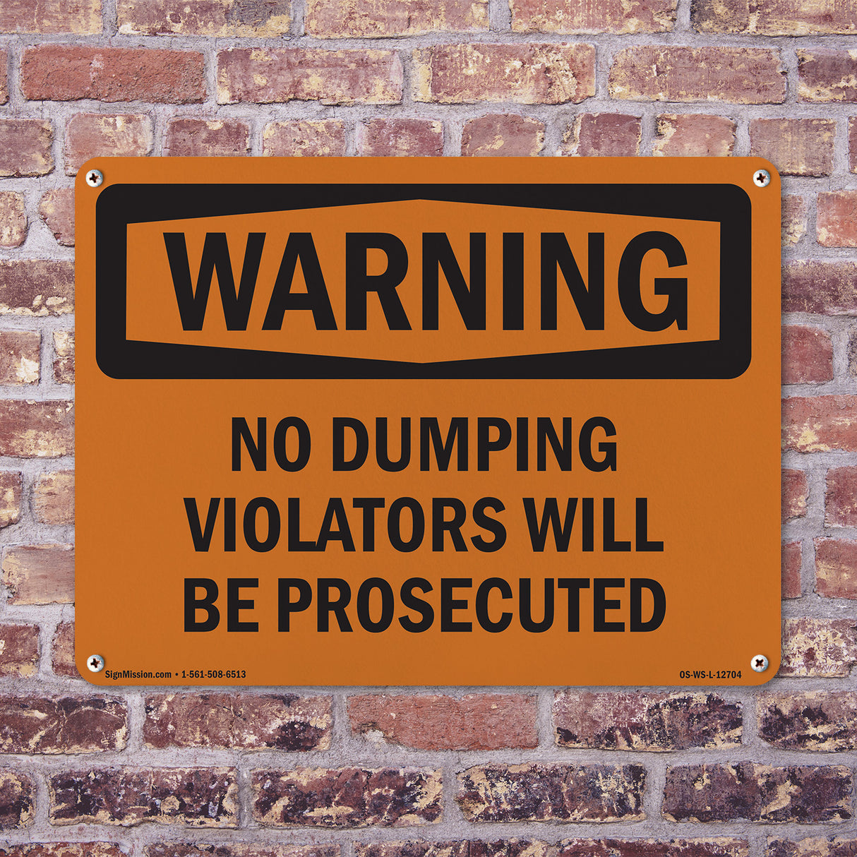 No Dumping Violators Prosecuted Spanish